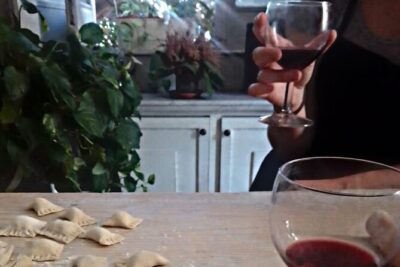 Catania Home Cooking: Pistachio Ravioli, Sicilian Pasta & Wine - Bruschetta at the Start: Pear, Sun-Dried Tomato, and the Classic Version