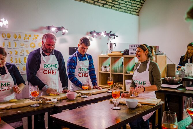 Pasta Cooking Class Near the Colosseum with 3 Spritz Cocktails - Price and value at $95.53: what you’re really paying for