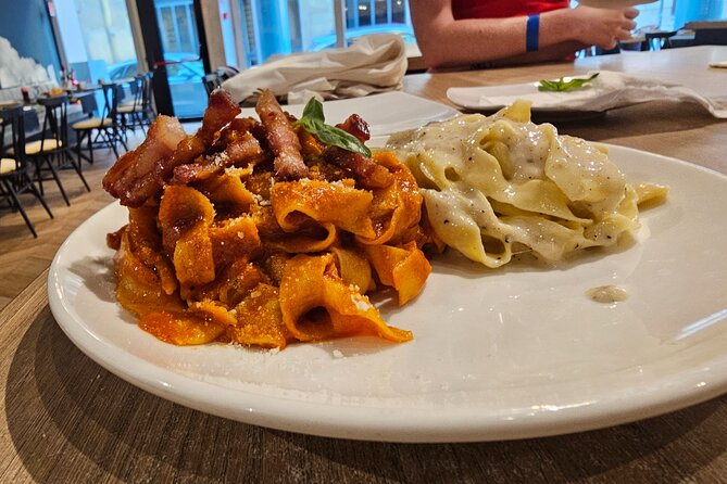 Pasta Fettuccine, Ravioli and Tiramisu MasterClass - Drinks and dining: prosecco, wine, and a satisfying meal