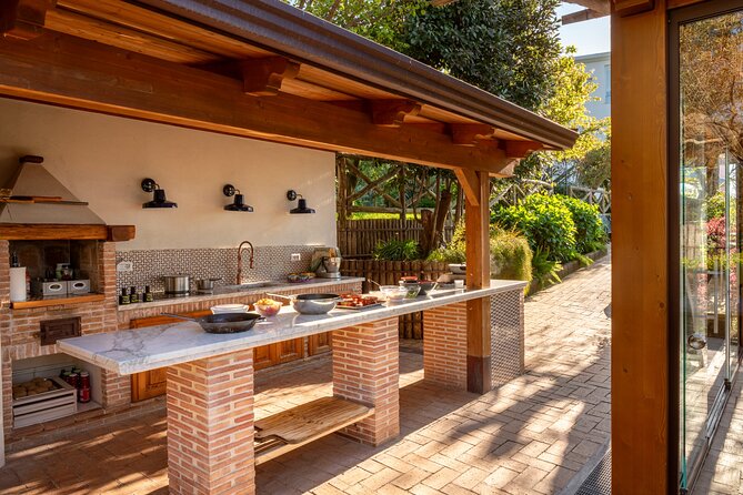 Pasta & Traditional Sorrento Cuisine with Pickup - 100% Hands On - Villa del Barone views set the tone fast