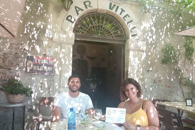 Private Godfather and Taormina Boat Tour with Appetizer and Pasta - Taormina Bay by boat: Isola Bella, the Blue Grotto area, and cave stops