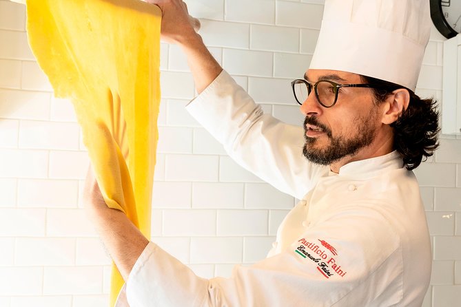 Professional Lab Pasta Experience - Wine, Ham, Cheese Prosecco, and Dessert You Finish Yourself