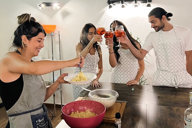Rome Tipsy Cooking Class: Make Pasta and Mix 3 Spritz Cocktails - Handmade Pasta: Rolling, Cutting, and Cooking the Roman Classics