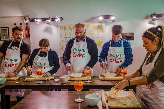 Rome Tipsy Cooking Class: Make Pasta and Mix 3 Spritz Cocktails - Aperol Spritz and Introductions: The Easy First Step