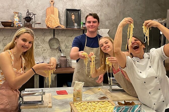 Super Fun Pasta & Gelato Class by Vatican with Wine + Oil Tasting - Meet your chef: interactive teaching with a family-friendly vibe
