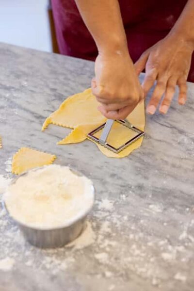 Venice: Pasta Class with Wine and Gelato - Rolling dough and shaping ravioli in a hands-on kitchen