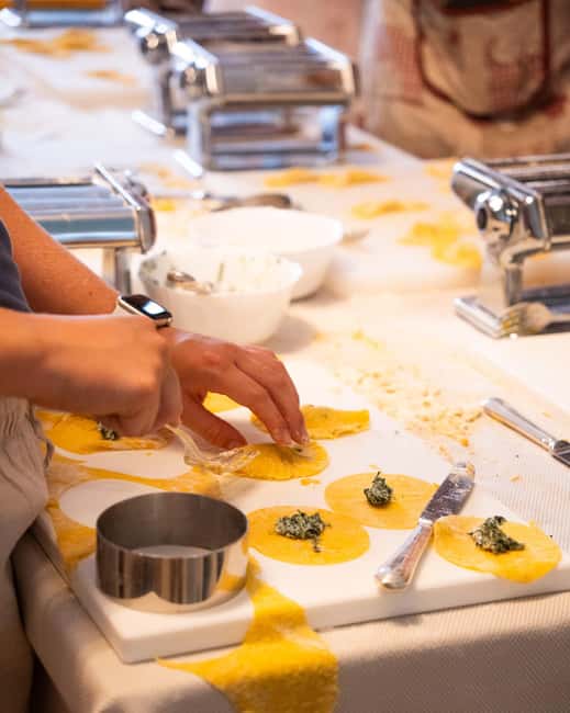 Verona Arena: The ORIGINAL Fresh Pasta and Tiramisu Cooking Class with wine - The pasta lesson: flour, kneading, and the feel of dough